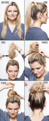 Quick Hairstyle Tutorials For Office Women : My hair-- bob it! | Chignons  glamour, Coiffure cheveux fins, Modele de chignon