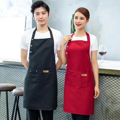 Cooking Kitchen Apron For Women Men Chef Waiter Cafe Shop Hairdresser Bibs  | eBay