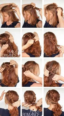 Прически на среднюю длину волос: 13 быстрых вариантов на каждый день  (пошагово) | Прически для средней длины волос, Прически для кудрявых волос,  Женские прически для длинных волос