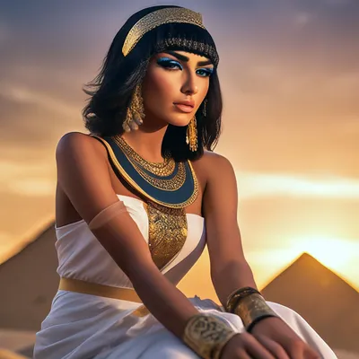 Египетская принцесса черные волосы …» — создано в Шедевруме