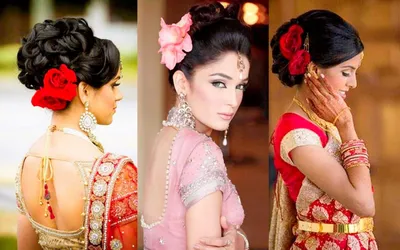 Pin by Priscilla Pandoo on Wedding Bridal Inspiration | Indian bride  makeup, Indian bridal hairstyles, Indian bridal makeup