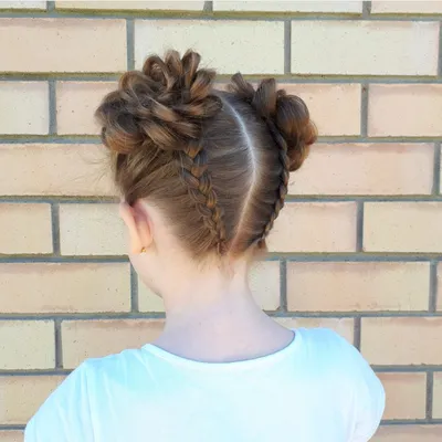 Hairstyle kindergarten for girls 2019 / Cross-Two braids in one / a  Beautiful hairstyle to school - YouTube