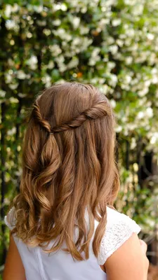 Прическа коса на длинные и средние волосы на основе гофре. Hairstyle for  long and medium hair - YouTube