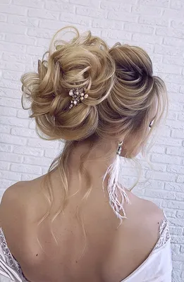 Прическа на средние волосы (на свадьбу)- идеи причесок | Tufishop.com.ua