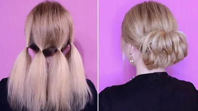 Роскошная свадебная прическа - как сделать гладкий низкий пучок на короткие  волосы 👏 (+секрет блеска) | Прически Lena Bik Hair | Дзен