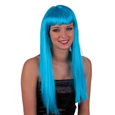 Темно-русый длинный парик с челкой купить с доставкой в интернет-магазине
