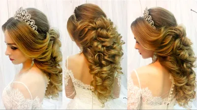 Прически на свадьбу | Unique wedding hairstyles, Wedding hairstyles, Curled  wedding hair