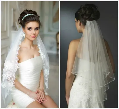 2021 (+240 фото) Свадебные прически на длинные волосы с фатой | Кружевное  свадебное платье, Свадебные прически, Невеста