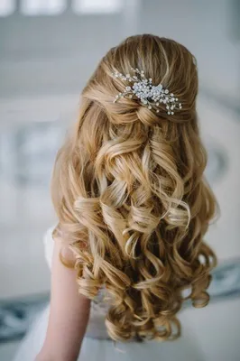 cool Красивые прически на длинные распущенные волосы — Идеи на свадьбу,  выпускной и на каждый день | Long hair styles, Flower girl hairstyles,  Wedding hairstyles