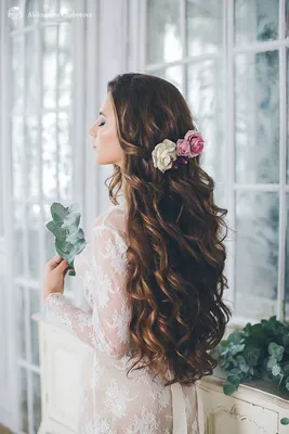 свадебная прическа распущенные волосы, свадебные прически с распущенными  волосами, красивые свадебные прически, свадебные прически, свадебные  прически на длинные волосы - The-wedding.ru