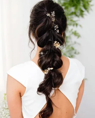 Красивые свадебные прически на длинные волосы фото | Hairland.ru