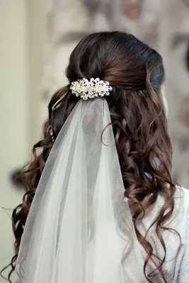 Свадебные прически на длинные распущенные волосы I Фоnj и пример
