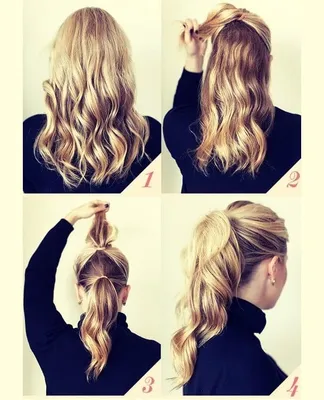 Быстрые #Прически на длинные волосы Messy bun trick. easy hairstyles -  YouTube