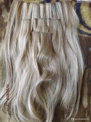 Накладные волосы, пряди на заколках-клипсах 220гр. 50-55 см Блонд балаяж -  купить по низкой цене в интернет-магазине OZON (1060118210)