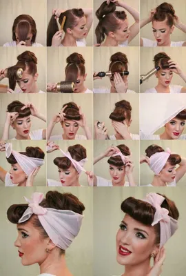 Прически с платком на голове: 43 фото и как сделать на длинные, средние и  короткие волосы