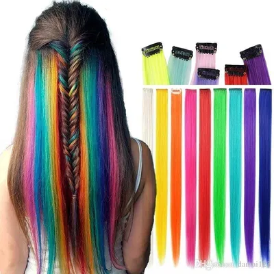 Канекалон для волос, цветные пряди для волос детские/ для взрослых 11 шт. —  купить в интернет-магазине по низкой цене на Яндекс Маркете