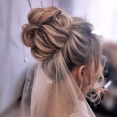 Свадебные прически на короткие волосы - фото