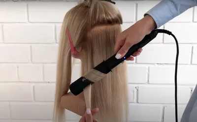Укладка волос утюжком в Москве цена салона красоты Элиза