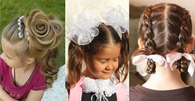 Детские прически для девочек на 1 сентября 2024: легкие в укладке, длинные  и короткие волоссы, модные тенденции, новинки, фото