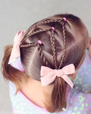 Hairstyles in kindergarten: original ideas and novelties - hairdesignon.com  | Girl hairstyles, Girl hair dos, Girls hairdos