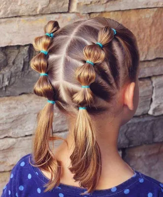 Прически для девочек в садик на каждый день | Детские прически, Прически с  плетением волос, Праздничные причёски
