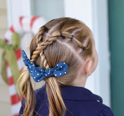 Hairstyles in kindergarten: original ideas and novelties - hairdesignon.com  | Детские прически, Идеи для волос, Уроки по укладке волос