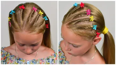 Hairstyles in kindergarten: original ideas and novelties - hairdesignon.com  | Baby hairstyles, Kids hairstyles, Kids braided hairstyles