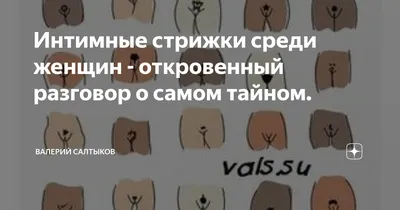 Интимные стрижки среди женщин - откровенный разговор о самом тайном. |  Валерий Салтыков | Дзен