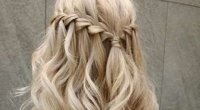 Плетение водопад из двух прядей. Waterfall Braiding with Two Strands -  YouTube