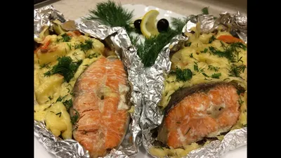 Красная рыба в сливочном соусе в духовке - пошаговый рецепт с фото на  Повар.ру