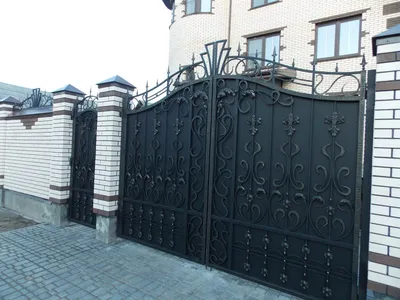 Купить кованые ворота Дачные Арочные - металлические ворота и калитки от  завода производителя Инсайт.
