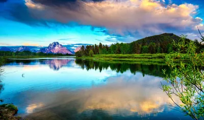 Mobile wallpaper: Nature, Horizon, Boat, Water, Mountains, Lake, 136417  download the picture for free.