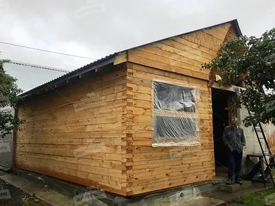 Деревянная пристройка из бруса силами русских бригад недорого