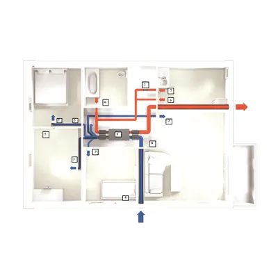 Приточно вытяжная вентиляция в квартире, система вентиляции воздуха для  квартиры в Москве