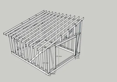 Проект гаража на 1 машину AS-2001-5 с мастерской из газобетона