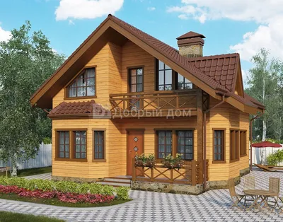 Проект деревянного дома №1573