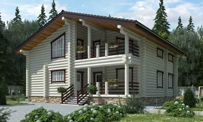 Rg5364 - Проект одноэтажного дома с террасой и мансардой