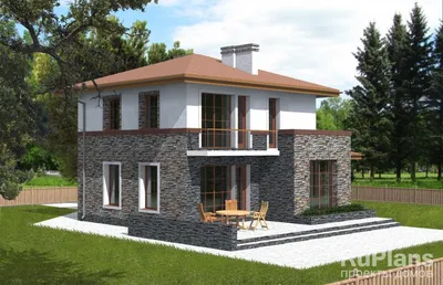 Проект двухэтажного дома, 89,01 м2 | Проекты домов и коттеджей