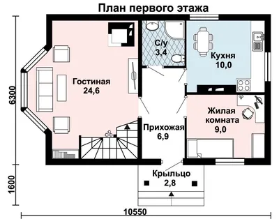 Проект дома в стиле Шале 359м² с панорамным остеклением | Inteq Haus