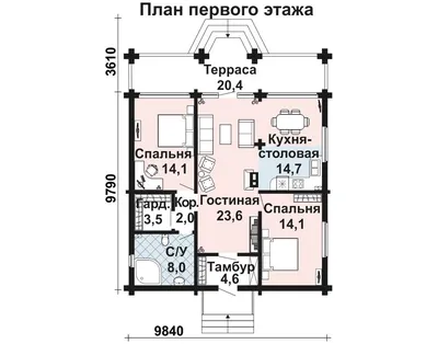 Проект трехэтажного дома из бруса AS-459-2 с гаражом и мансардой