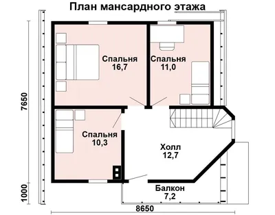 Проект одноэтажного дома из бруса 9 на 10 — план, цена