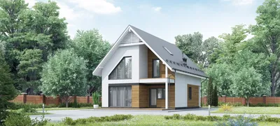 Проект дома из СИП панелей на 155,23 м2, размером 9.3x11.5 м - цена от  Экодом