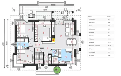 DT1000 – проект одноэтажного загородного дома с цокольным этажом 10 на 13