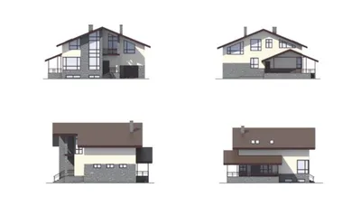 DTM149 – проект дома с цокольным этажом, гаражом и мансардой до 250
