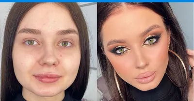 Профессиональный макияж фото до и после фото