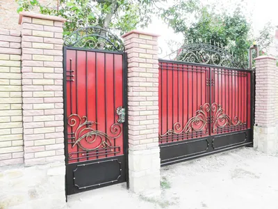 Кованые ворота - купить распашные ворота и калитки с элементами ковки в  Санкт-Петербурге по ценам производителя, изготовление и установка