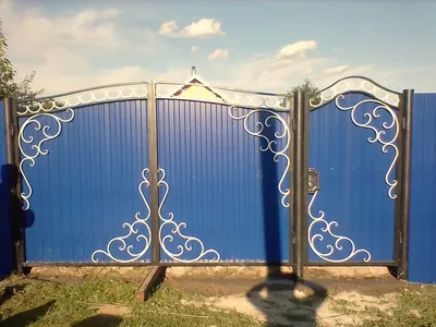 Ворота с элементами ковки своими руками - YouTube