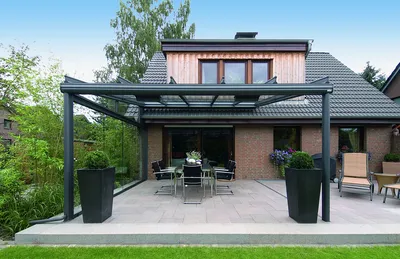 Современные навесы из поликарбоната для частного дома - 140 фото простых,  стильных и эффективных навесов во двое и в саду | Landshafblog - все о  ландшафте! | Дзен