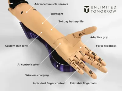 Бионическая рука, биомеханический протез руки бесплатно в Украине