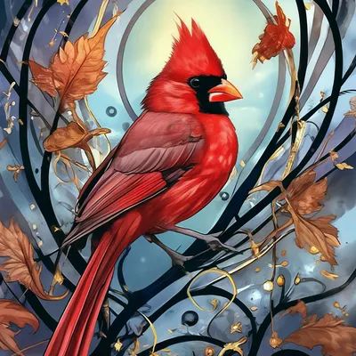 Птица кардинал кормит рыбок. Зачем? | Живая природа. Картина мира | Дзен